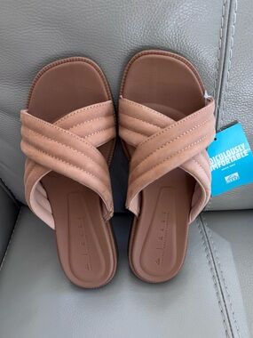 Reef Lofty Lux Leather Slide Sandals